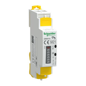Modular Single Phase Power Meter Iem2010 - 230V - 40A With Pulse, A9MEM2010