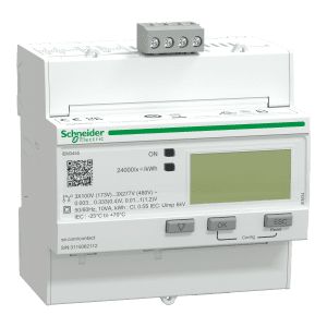 Iem3455 Energy Meter - Modbus - 1 Di - 1 Do - Multi-Tariff - Lvct, A9MEM3455
