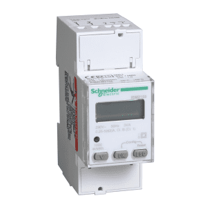 Modular Single Phase Power Meter Iem2155 - 230V - 63A With Comm Modbus - Mid, A9MEM2155