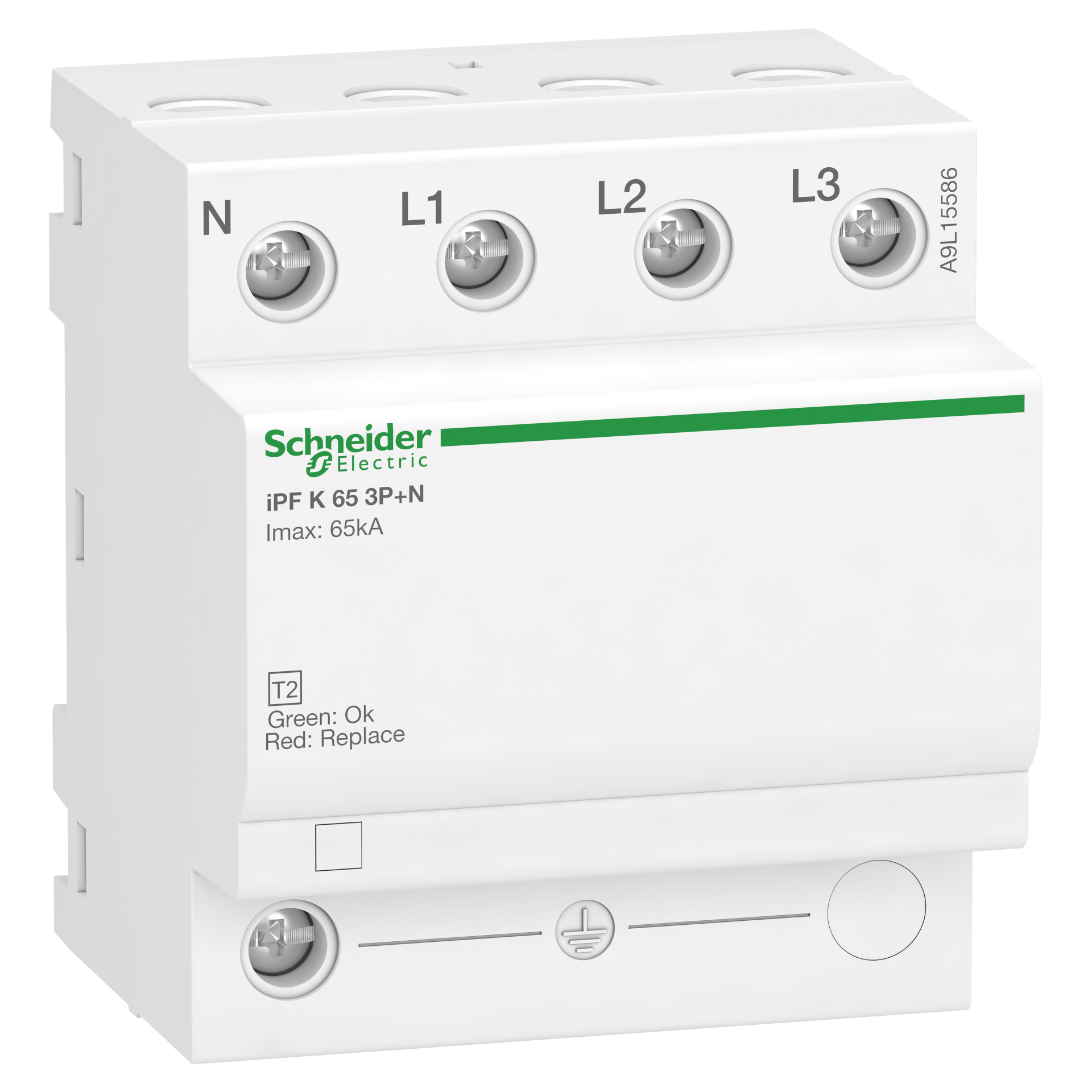 Ipf K 65 Modular Surge Arrester, 3 Poles + N, 340V, A9L15586